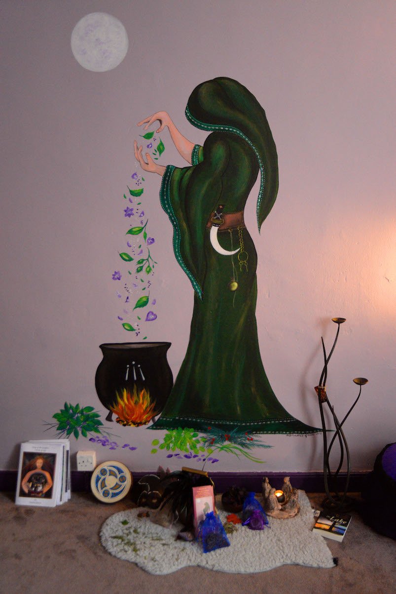 Keridwen painting by Suzi Edwards-Goose Keridwen painting by Suzi Edwards-Goose
